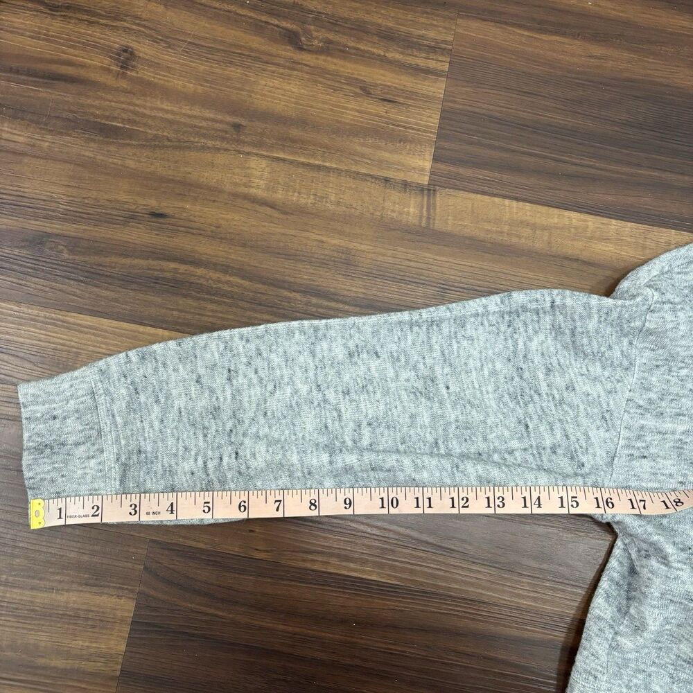 Derek Lam 10 Crosby Sz 6 Cropped Grey Sweater Layered White Button Up Top - Picture 9 of 9
